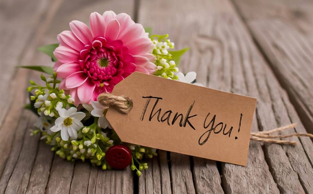 Planned Giving 3 thank you for giving